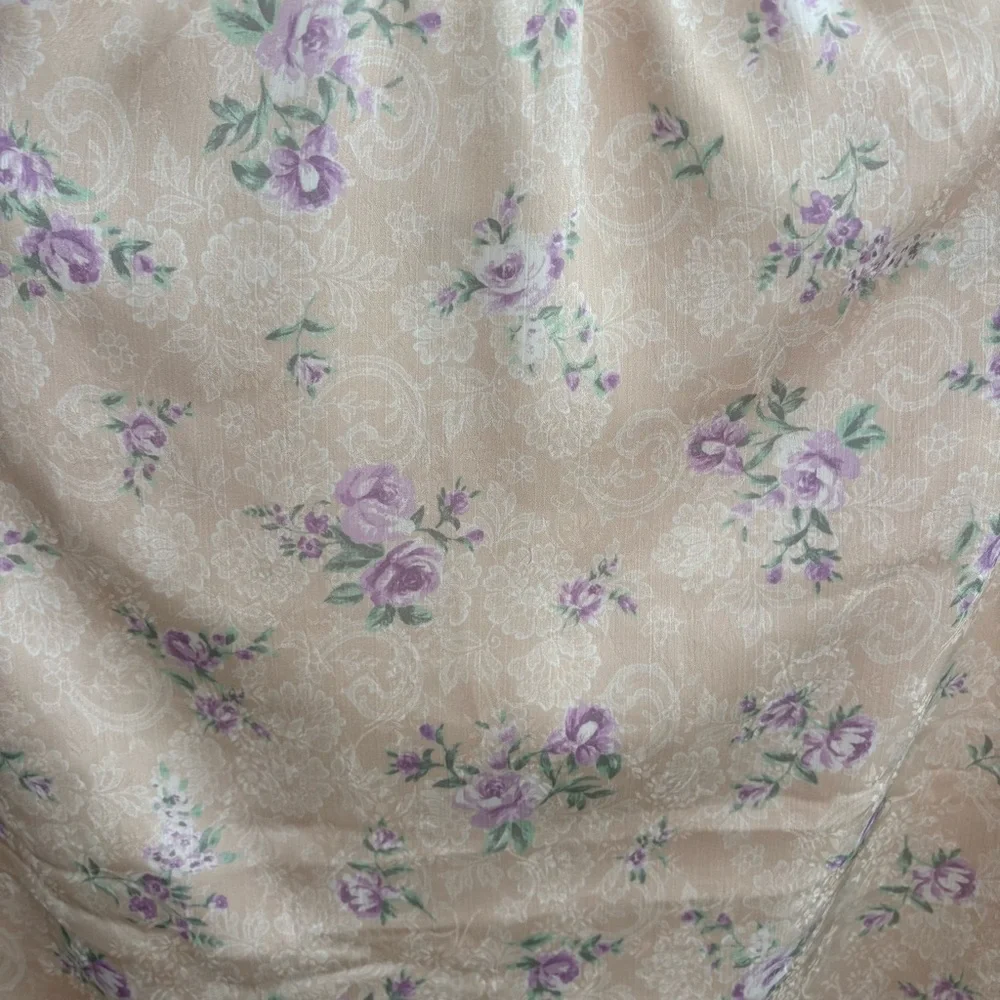 Floral Satin Midi Skirt, S, NWT - Picture 8 of 8